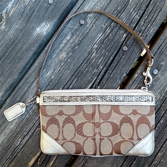 Coach Signature Beaded Wristlet - Picture 3 of 11